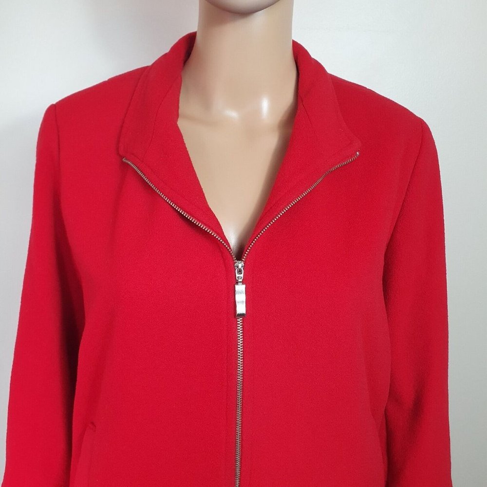 NWOT jacket coat wool + cashmere Sze 16 red Ignazia Australia Made NEW winter - Picture 3 of 9